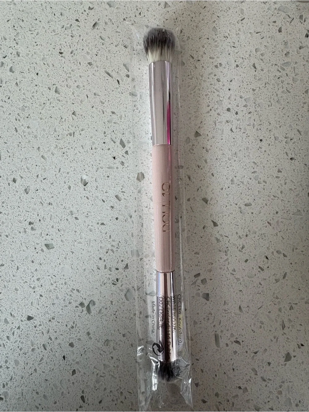 Doll 10 Double-Ended Pink Face & Eye Makeup Brush – Soft Blending and Precision